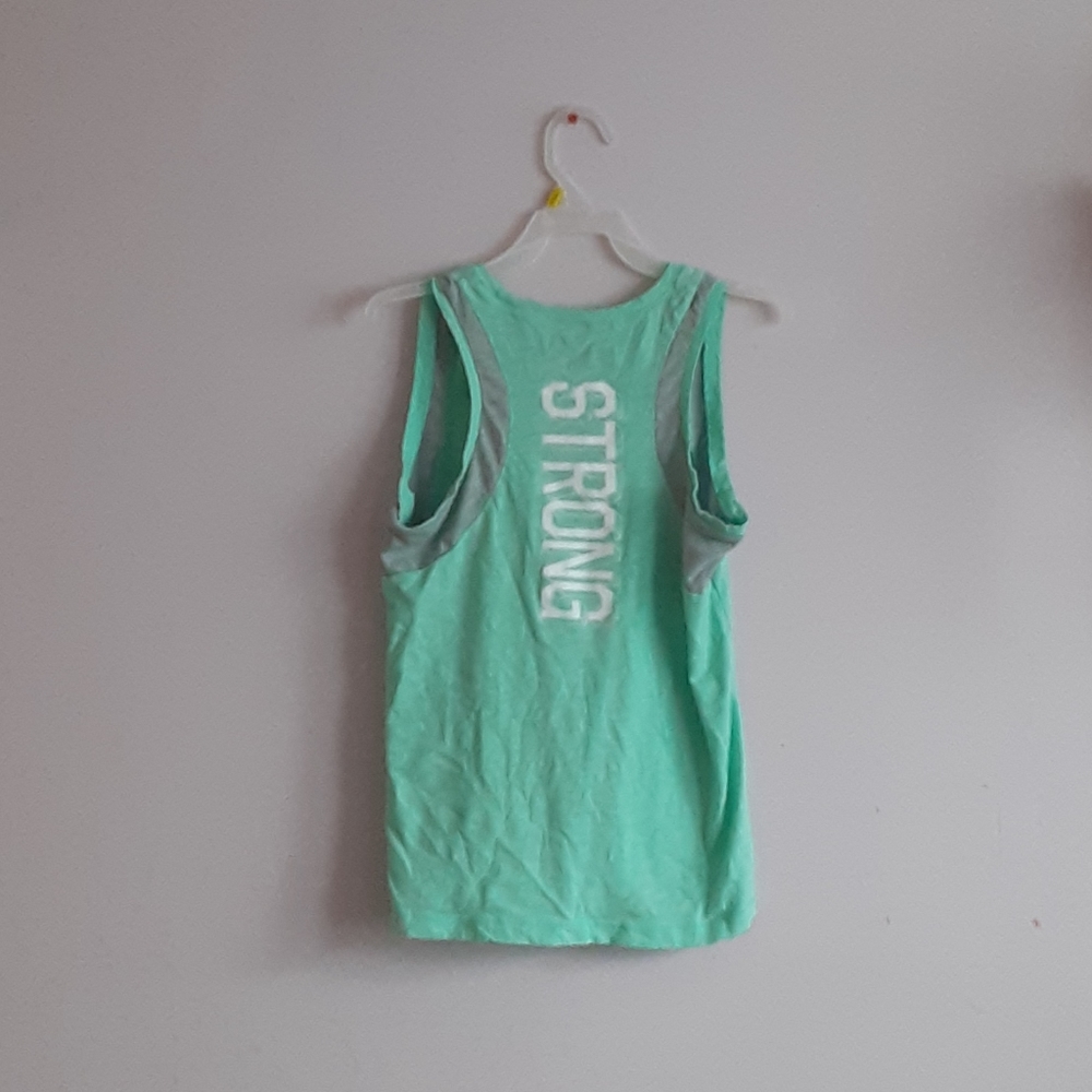 Mint "Strong" Racerback girls' size XL (16)